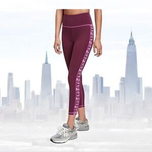 NWT Gap Factory Purple Leggings with Side Logo Size Medium